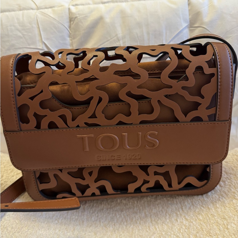 Tous Brown Amaya Kaos Shock Crossbody Bag